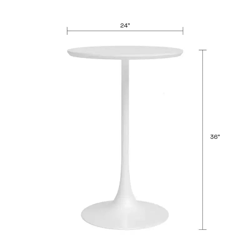 Kurv Cafe Counter Height Table White - Jamesdar
