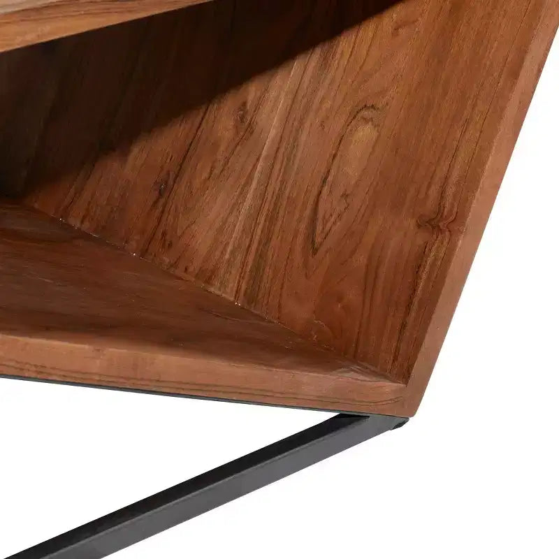 Modern Triangular Coffee Table Brown - Olivia & May