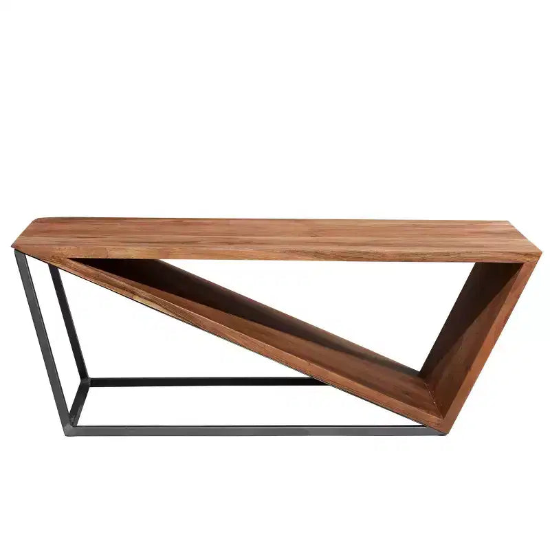 Modern Triangular Coffee Table Brown - Olivia & May