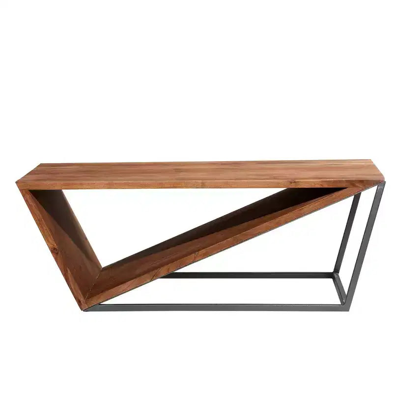 Modern Triangular Coffee Table Brown - Olivia & May