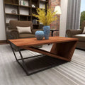 Modern Triangular Coffee Table Brown - Olivia & May