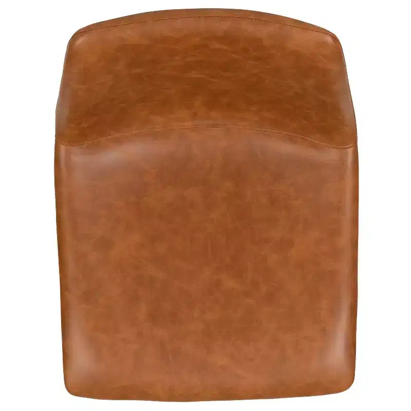 Emma and Oliver Set of 2 Kitchen Counter Height Stool - 24 Inch LeatherSoft Barstool