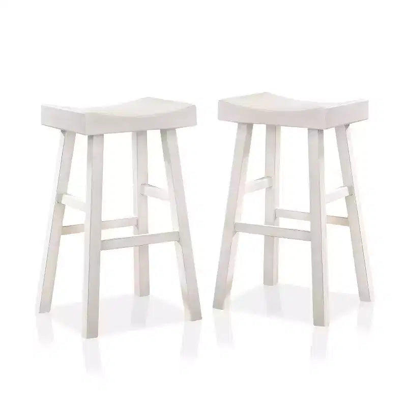 Set of 2 29 Lille Seat Saddle Counter Height Barstools - HOMES: Inside + Out