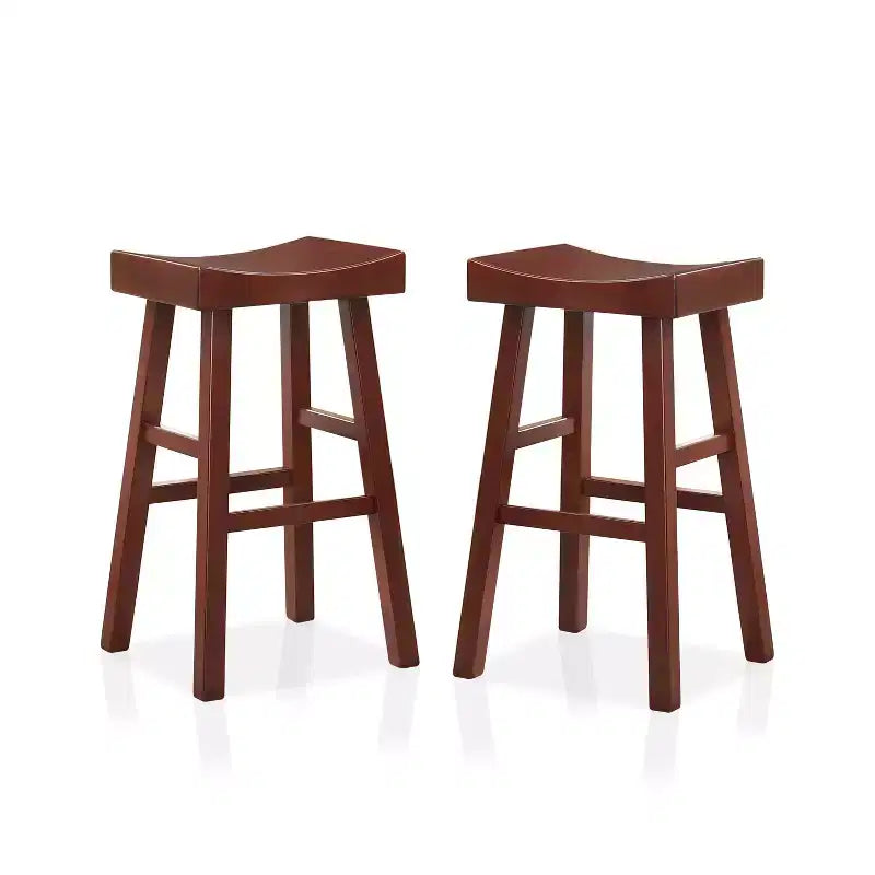 Set of 2 29 Lille Seat Saddle Counter Height Barstools - HOMES: Inside + Out