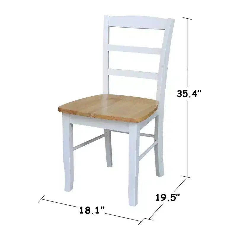 Set of 2 Madrid Ladderback Chairs - International Concepts