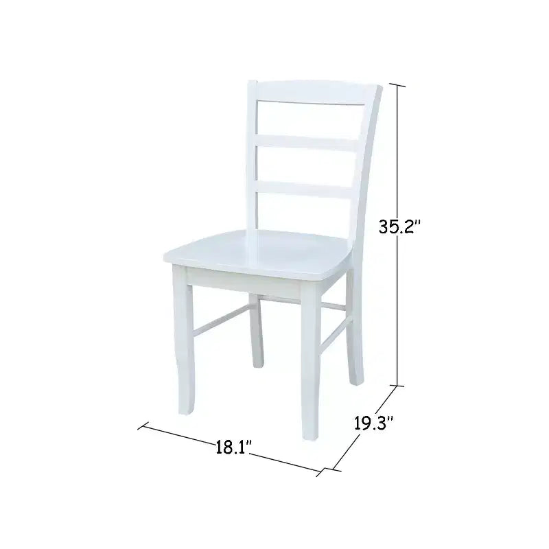 Set of 2 Madrid Ladderback Chairs - International Concepts