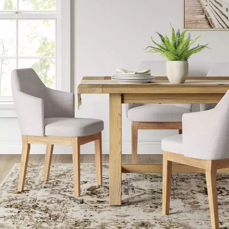 Kinston Curved Back Upholstered Dining Chair - Threshold