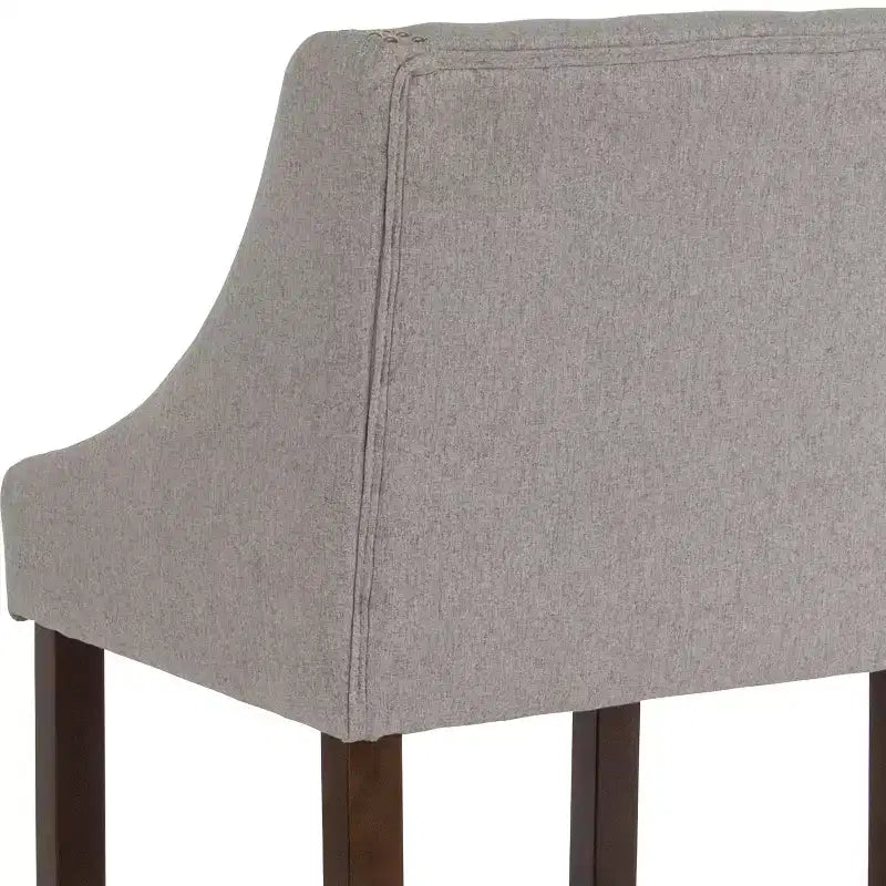Flash Furniture Carmel Series 24 High Transitional Wood Counter Height Stool with Accent Nail Trim, Set of 2