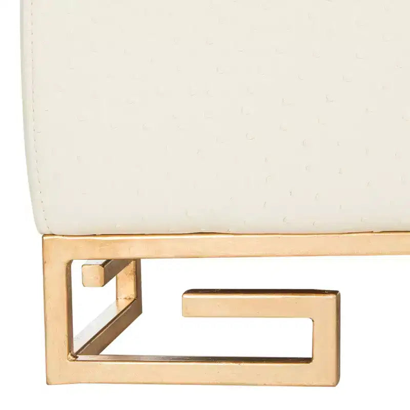 Julian Faux Ostrich Tray Ottoman/Coffee Table - Safavieh