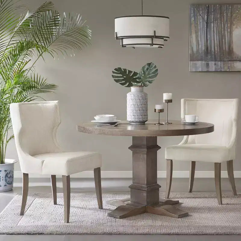 Madison Park Troy Upholstered Wingback Dining Chair