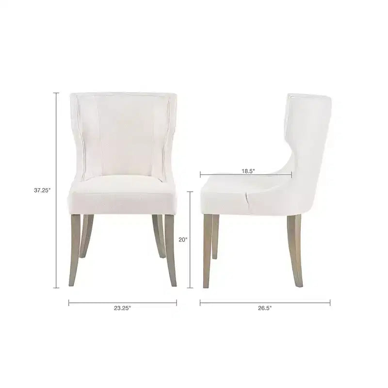 Madison Park Troy Upholstered Wingback Dining Chair