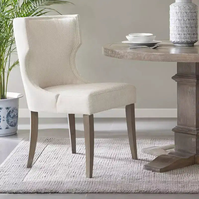 Madison Park Troy Upholstered Wingback Dining Chair