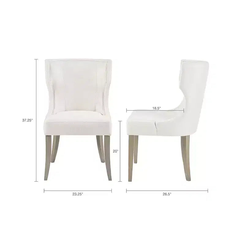 Madison Park Troy Upholstered Wingback Dining Chair