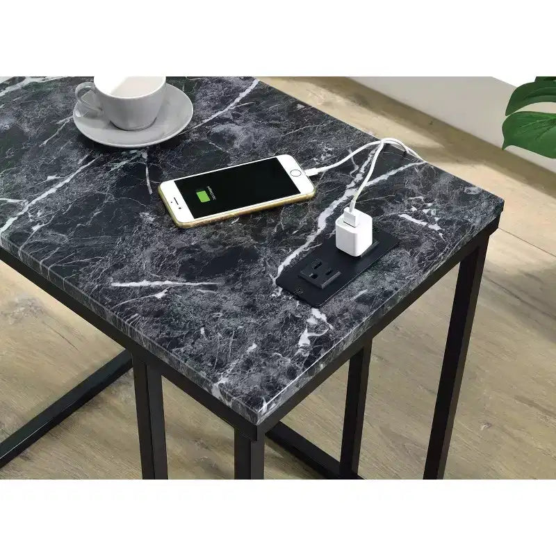 Norwich C Table with Power Port - OSP Home Furnishings