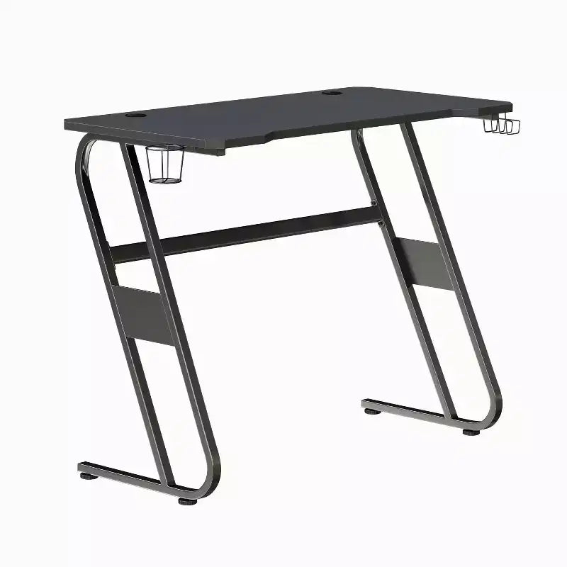 Flash Furniture Gaming Ergonomic Desk with Cup Holder and Headphone Hook