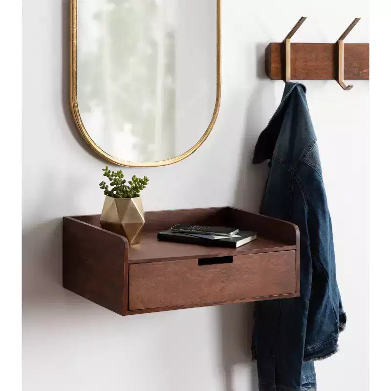 18 x 12 x 6.5 Kitt Floating Shelf Side Table - Kate & Laurel All Things Decor