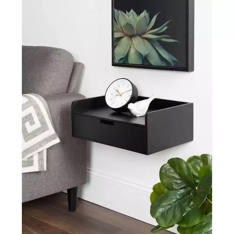 18 x 12 x 6.5 Kitt Floating Shelf Side Table - Kate & Laurel All Things Decor