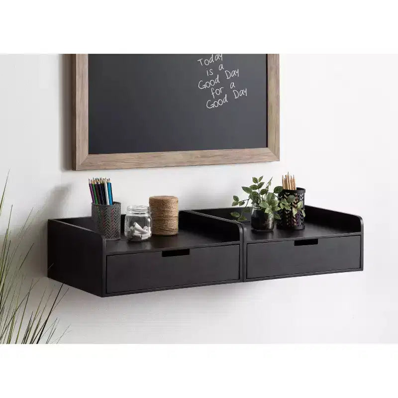 18 x 12 x 6.5 Kitt Floating Shelf Side Table - Kate & Laurel All Things Decor