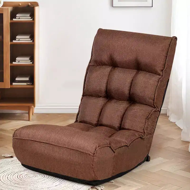 Costway 4-Position Adjustable Floor Chair Folding Lazy Sofa Cushioned Couch Lounger New