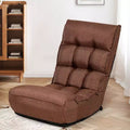Costway 4-Position Adjustable Floor Chair Folding Lazy Sofa Cushioned Couch Lounger New