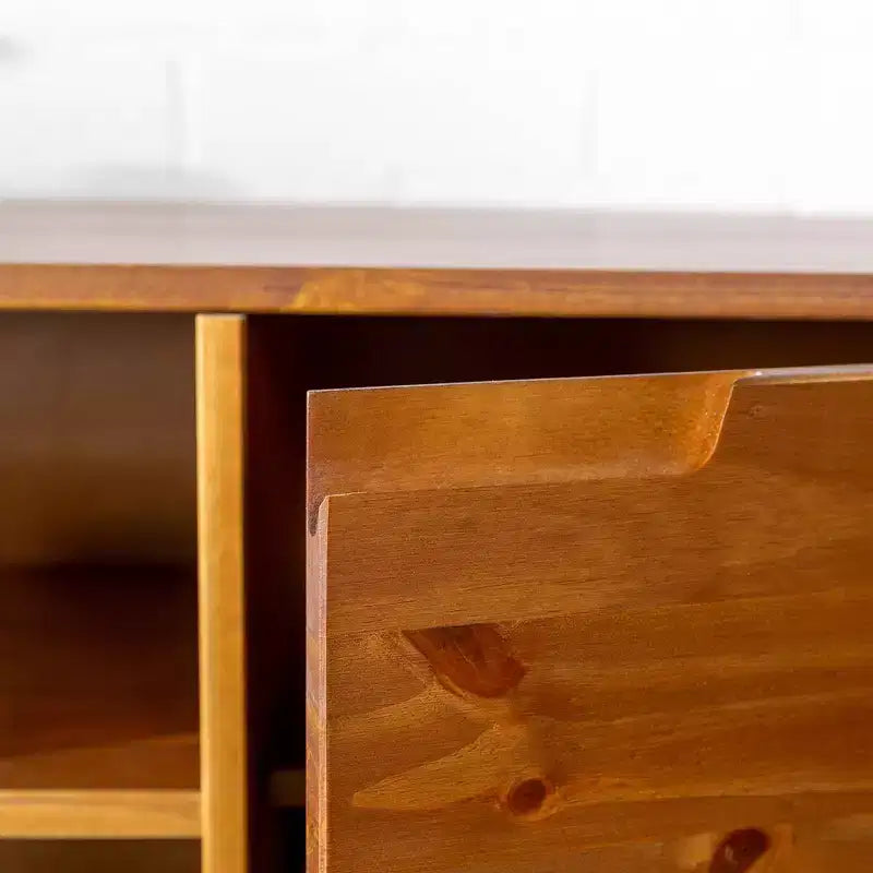 Solid Wood Mid-Century Modern TV Stand for TVs up to 65 - Saracina Home