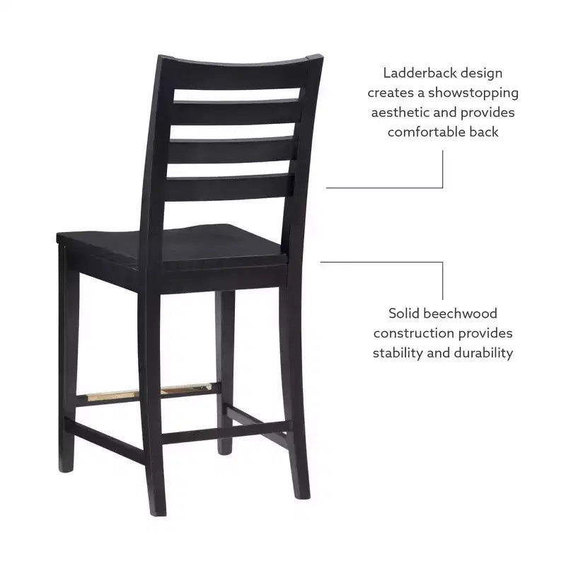 Set of 2 Flynn Counter Height Barstools - Linon