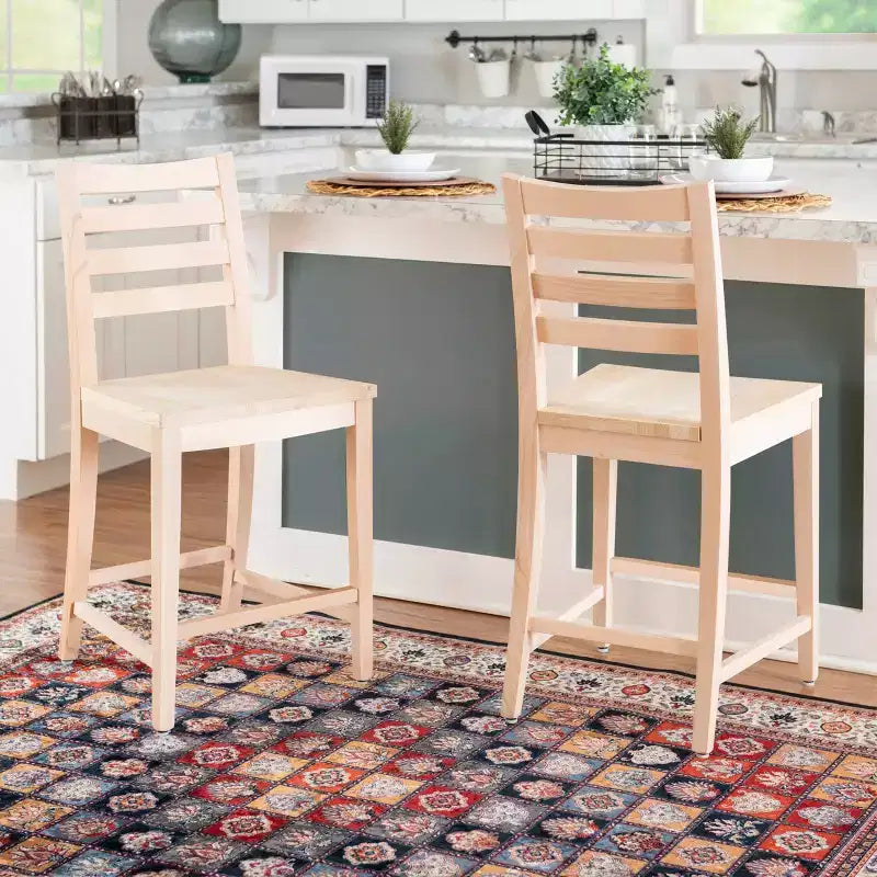 Set of 2 Flynn Counter Height Barstools - Linon
