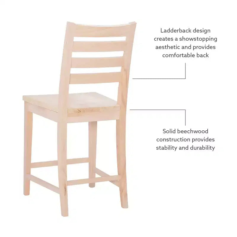 Set of 2 Flynn Counter Height Barstools - Linon