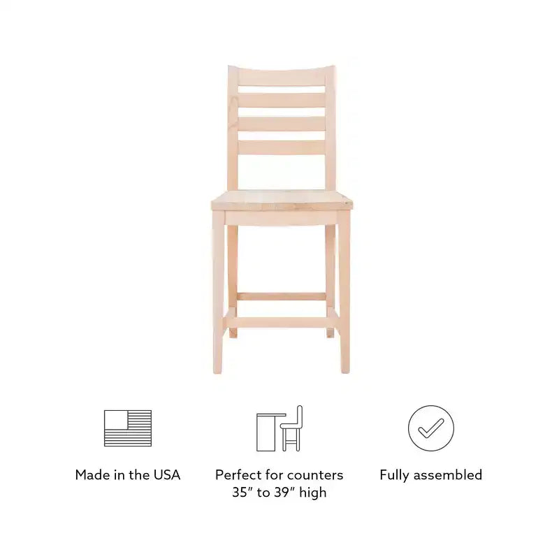 Set of 2 Flynn Counter Height Barstools - Linon