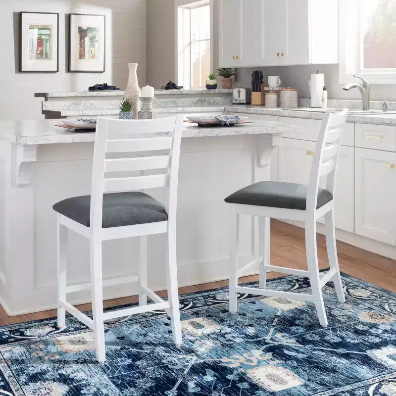Set of 2 Flynn Counter Height Barstools - Linon