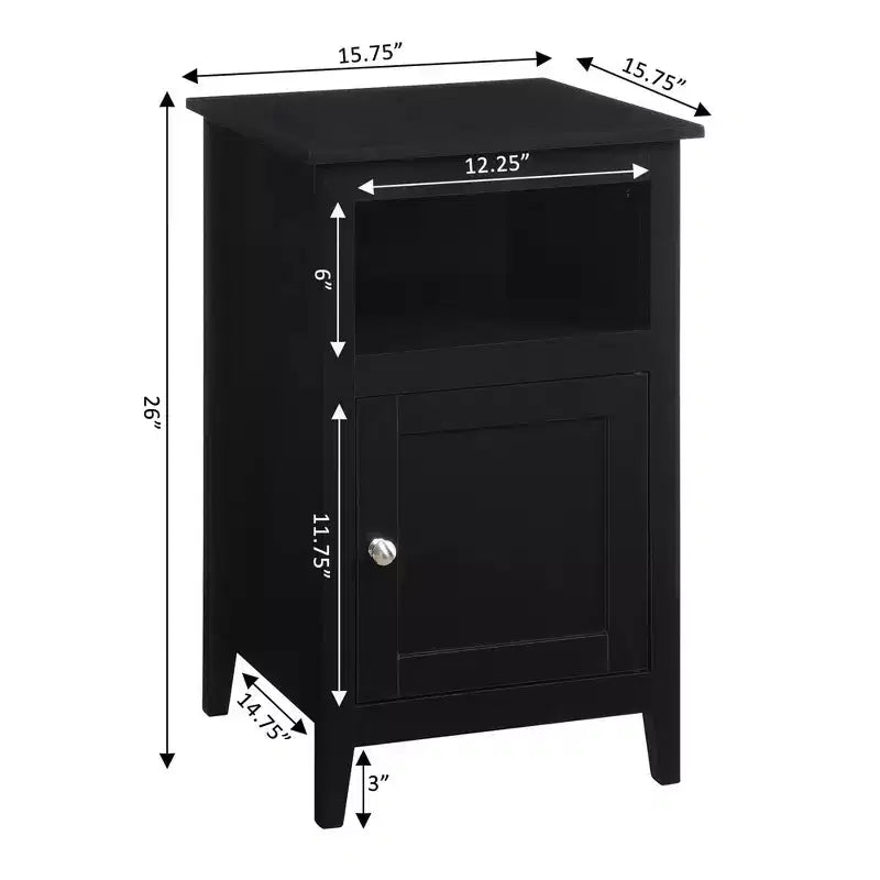 Designs2Go Storage Cabinet End Table with Shelf - Breighton Home