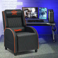 Costway Massage Gaming Recliner Chair Leather Single Sofa Home Theater Seat