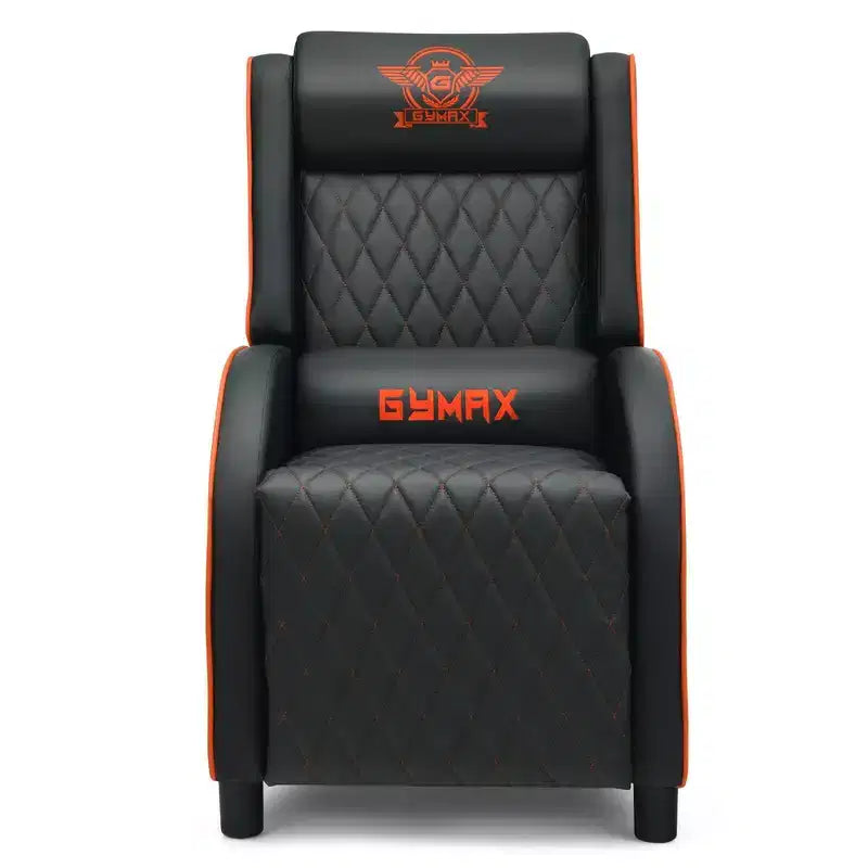 Costway Massage Gaming Recliner Chair Leather Single Sofa Home Theater Seat