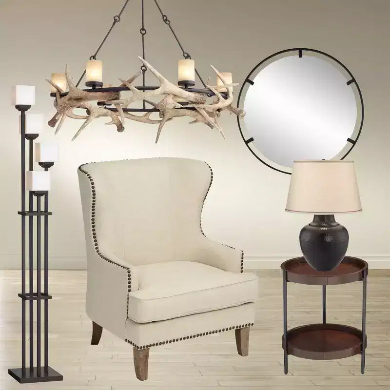 Uttermost Starbird Round Vanity Decorative Wall Mirror Modern Black Metal Openwork Framed 30 Wide for Bathroom Bedroom Living Room Home Office House