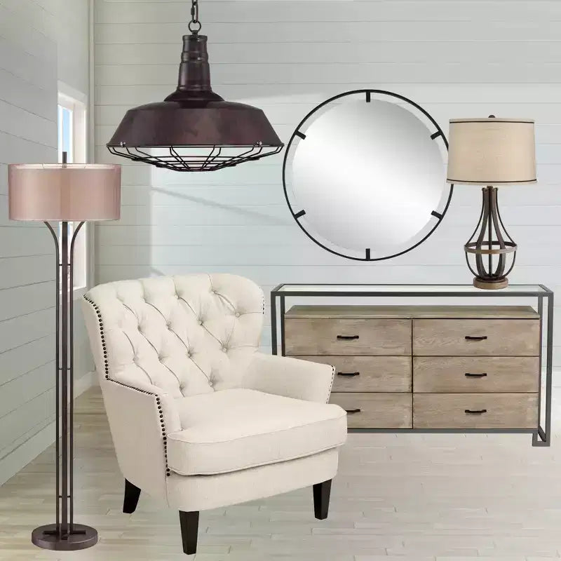Uttermost Starbird Round Vanity Decorative Wall Mirror Modern Black Metal Openwork Framed 30 Wide for Bathroom Bedroom Living Room Home Office House