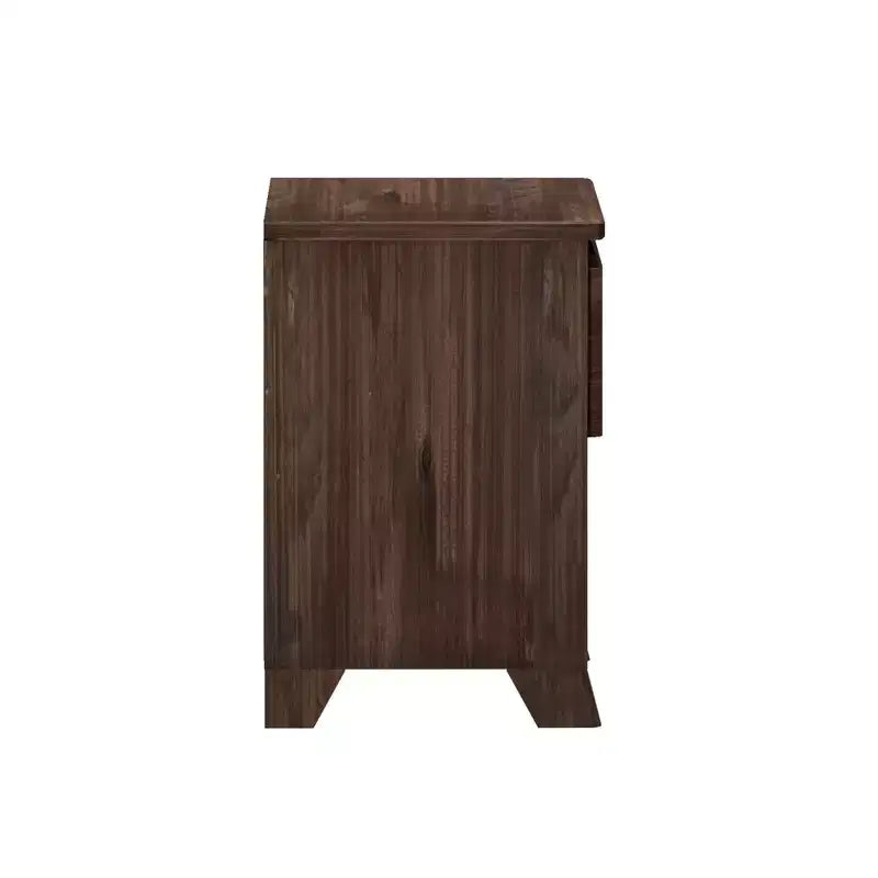 Max & Lily Nightstand, Solid Wood Bedside Side Tables with Storage Drawer for Bedroom