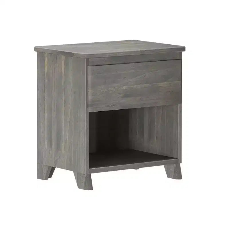 Max & Lily Nightstand, Solid Wood Bedside Side Tables with Storage Drawer for Bedroom