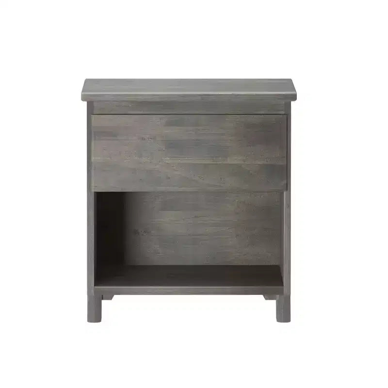 Max & Lily Nightstand, Solid Wood Bedside Side Tables with Storage Drawer for Bedroom