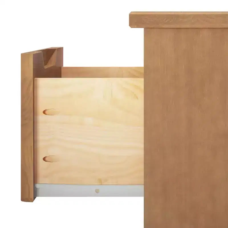 Max & Lily Nightstand, Solid Wood Bedside Side Tables with Storage Drawer for Bedroom