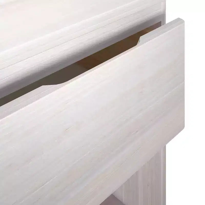 Max & Lily Nightstand, Solid Wood Bedside Side Tables with Storage Drawer for Bedroom