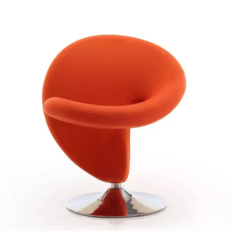 Curl Wool Blend Swivel Accent Chair - Manhattan Comfort