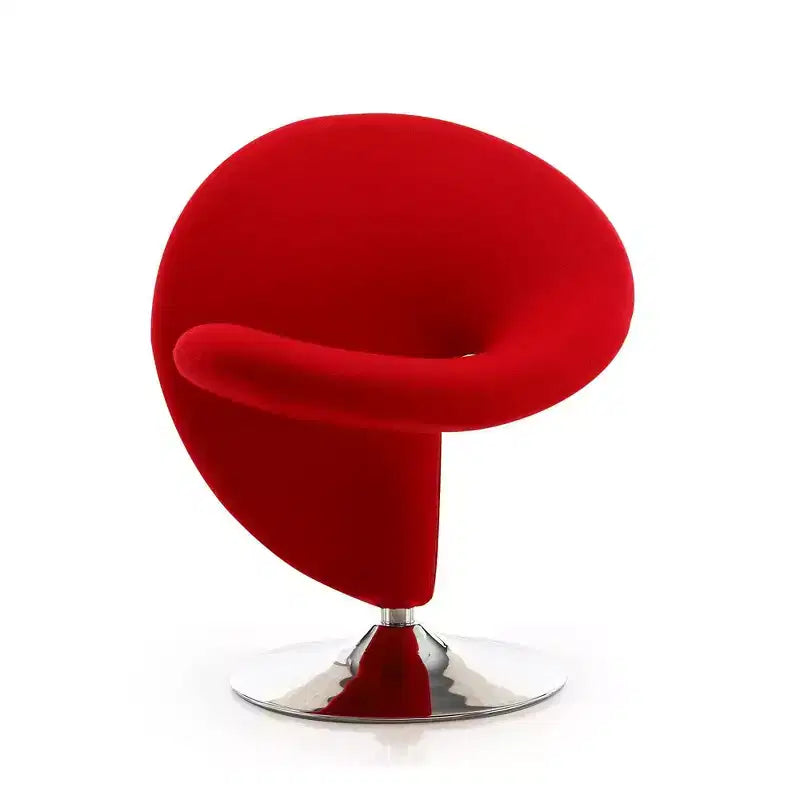 Curl Wool Blend Swivel Accent Chair - Manhattan Comfort