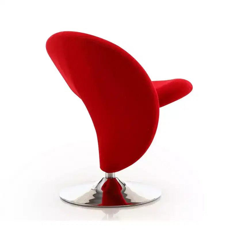 Curl Wool Blend Swivel Accent Chair - Manhattan Comfort