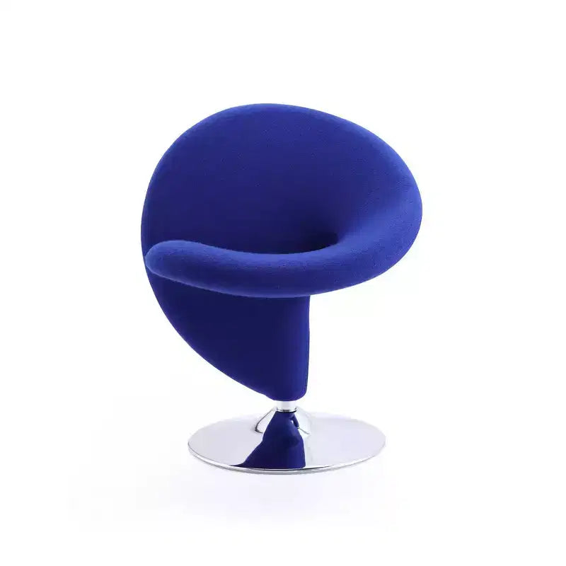Curl Wool Blend Swivel Accent Chair - Manhattan Comfort