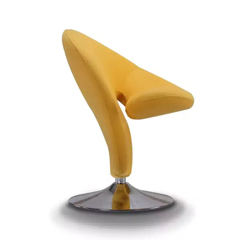 Curl Wool Blend Swivel Accent Chair - Manhattan Comfort