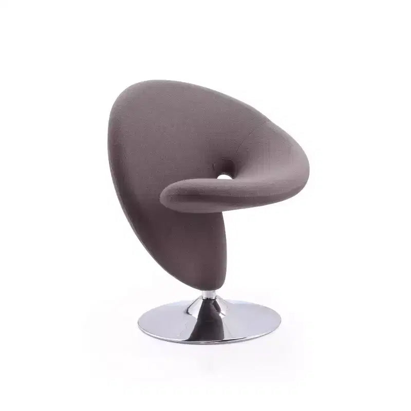 Curl Wool Blend Swivel Accent Chair - Manhattan Comfort