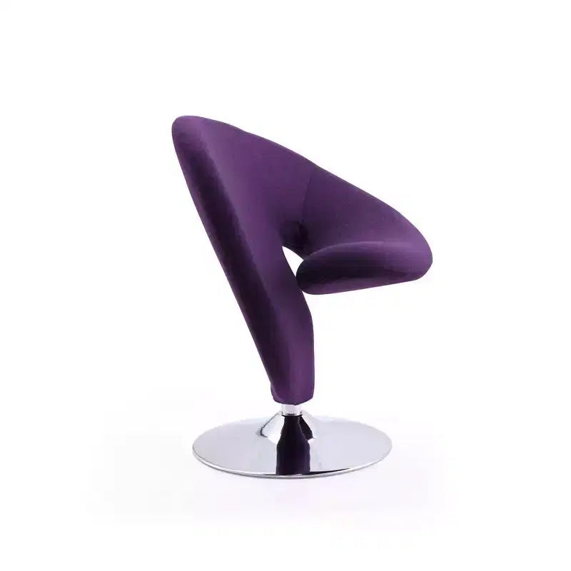 Curl Wool Blend Swivel Accent Chair - Manhattan Comfort