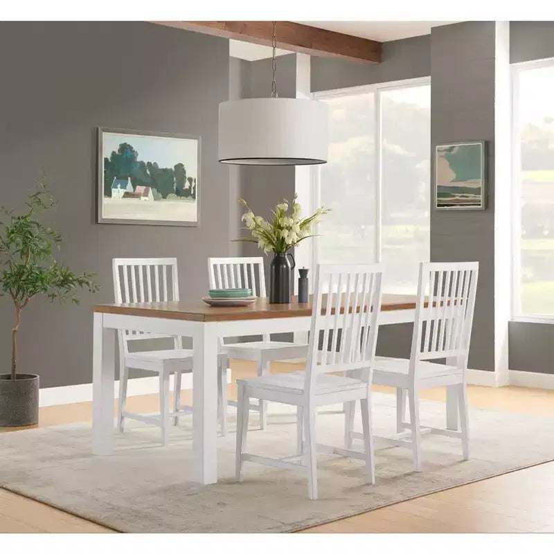 Set of 2 Vienna Wood Dining Armless Chairs - Alaterre Furniture