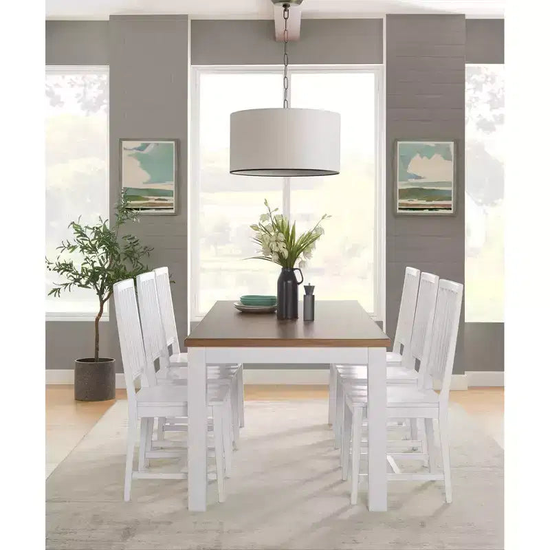 Set of 2 Vienna Wood Dining Armless Chairs - Alaterre Furniture
