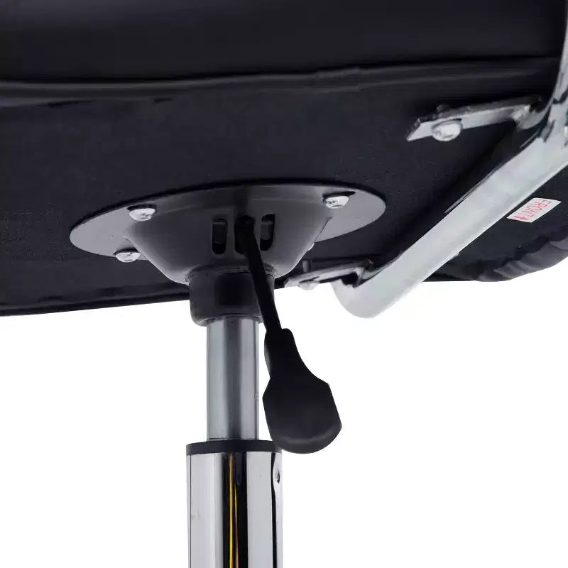 HOMCOM Modern Computer Desk Office Chair with Upholstered PU Leather, Adjustable Heights, Swivel 360 Wheels